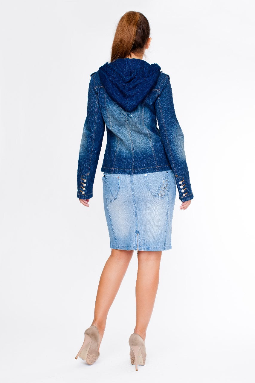 "NAKAD" Denim Skirt