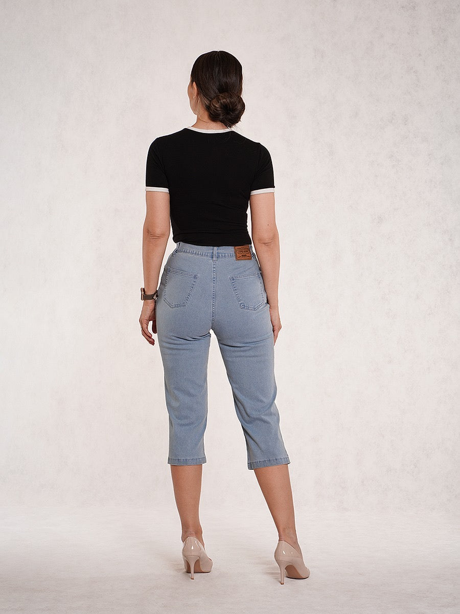 "Lafei-Nier" Classic Denim Capris Jeans