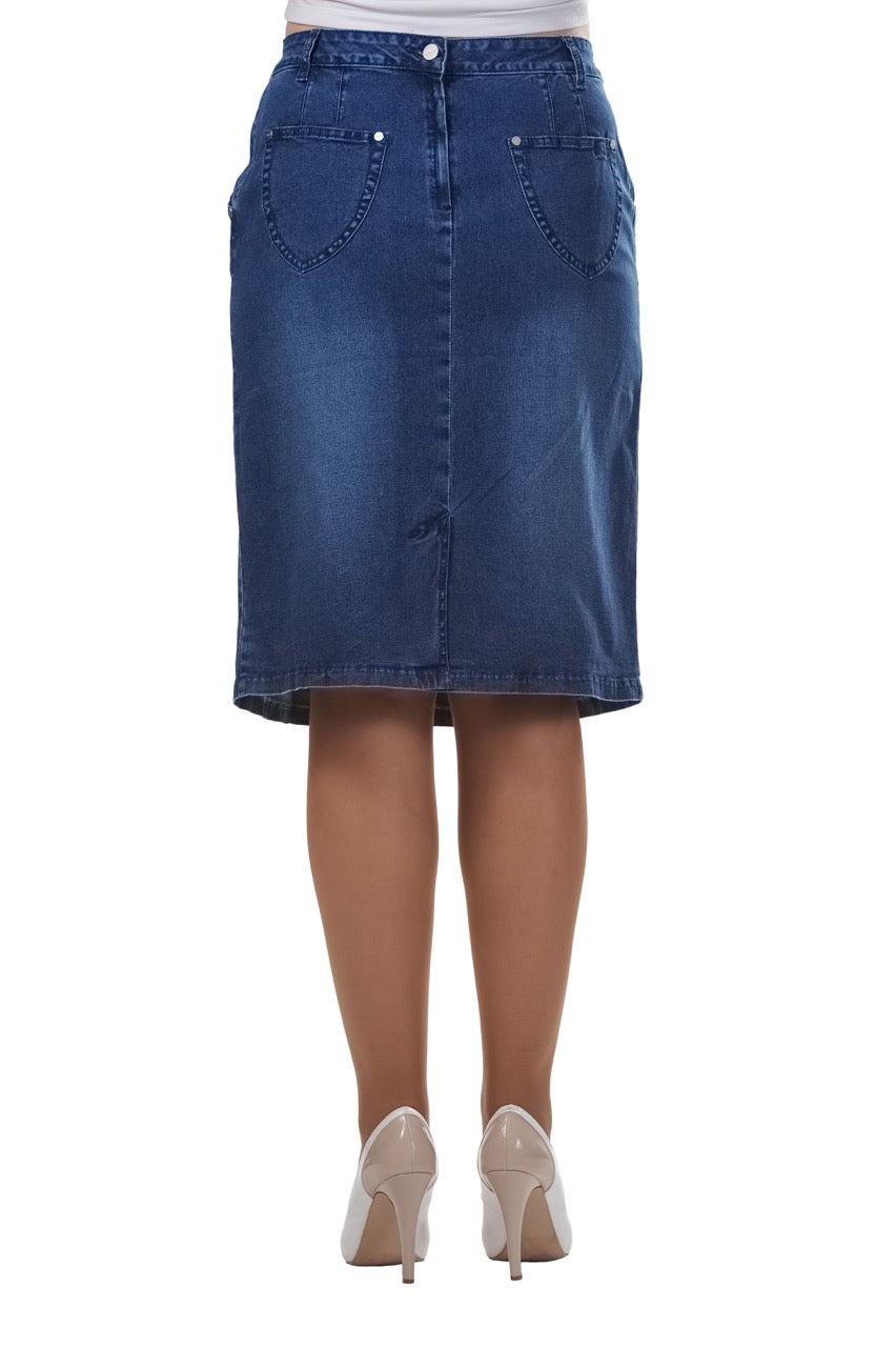 "NAKAD" Denim Skirt Flares Upfront